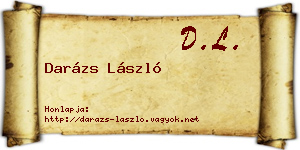 Darázs László névjegykártya