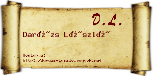 Darázs László névjegykártya